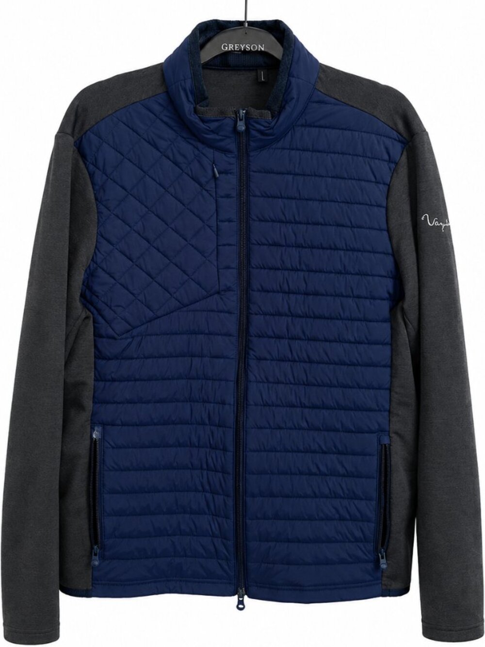 Greyson Vaquero Golf Club EUC Hybrid Quilted Jacket - Blue/Dark Gray